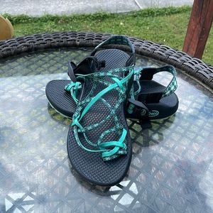 Chaco ZX3 Aqua Blue Strap Sandals Women's 7